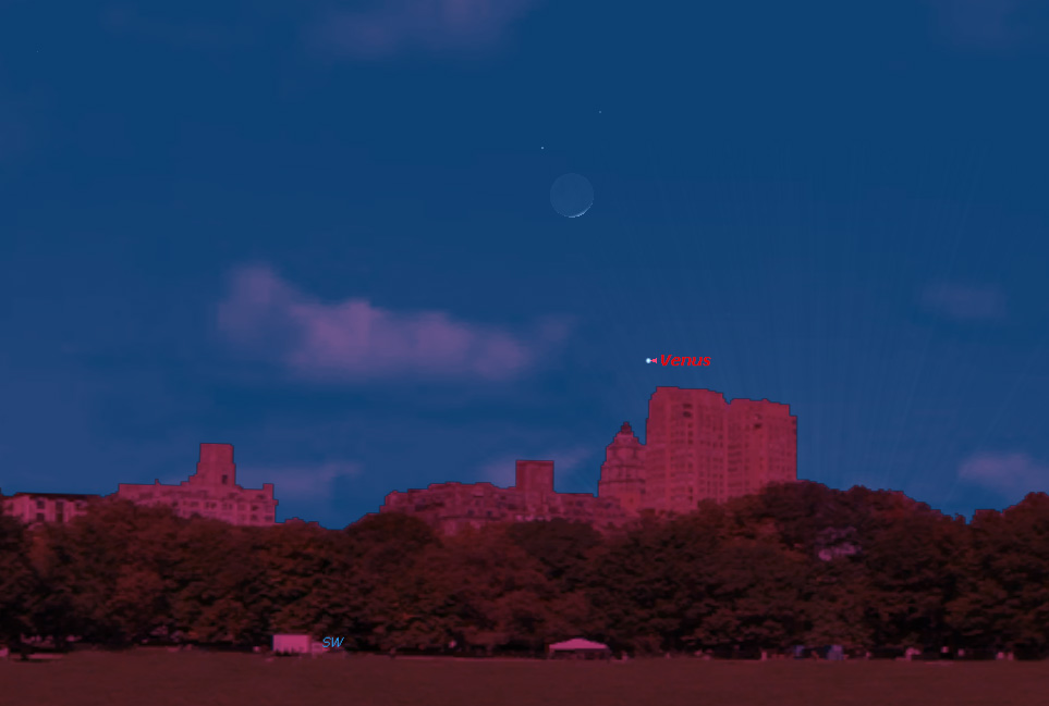 Venus and Moon Share Last Night Sky Encounter Tonight for Nearly a Year